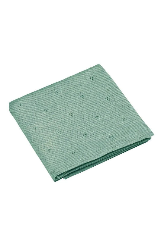 Babydeken van 100% Merinowol | zacht | 75x100cm | Sage