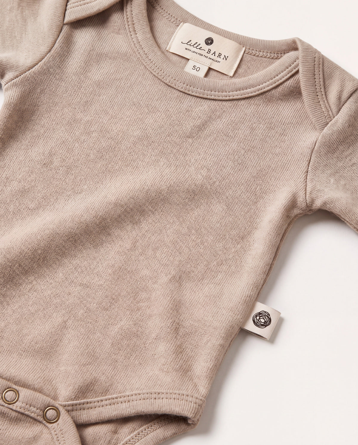 Wollen romper lange mouwen | Oxford Tan | Lille Barn - productfoto 2