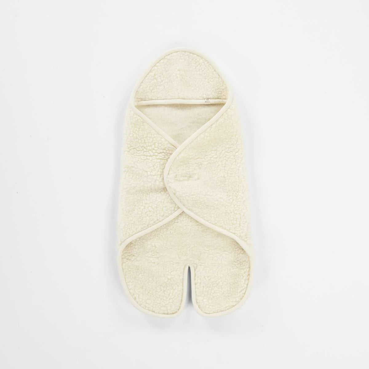 Baby wikkeldeken met voetjes Naturel | Merinowol | KICO Label