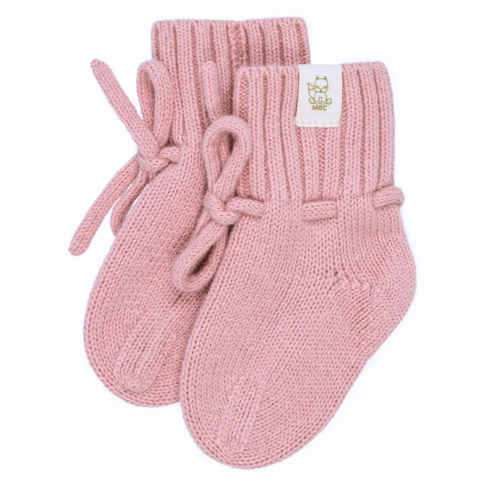 Moalie slofjes Dusty Pink, 0–12 maanden