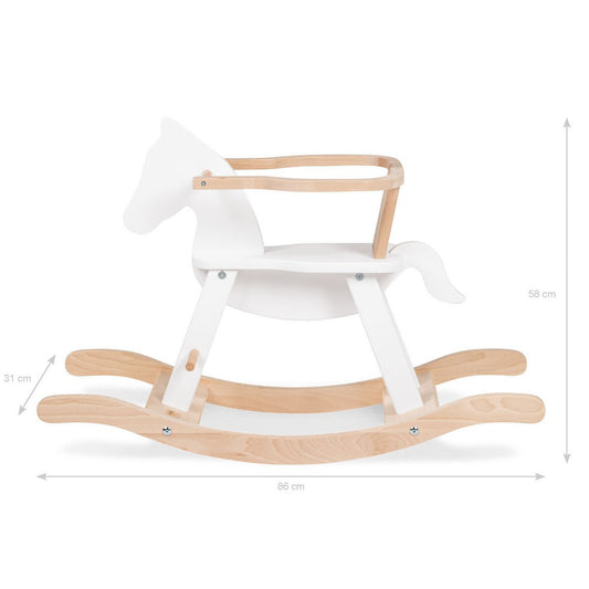 Houten Hobbelpaard | Beukenhout & Veiligheidsring vanaf 9 maanden | Pinolino