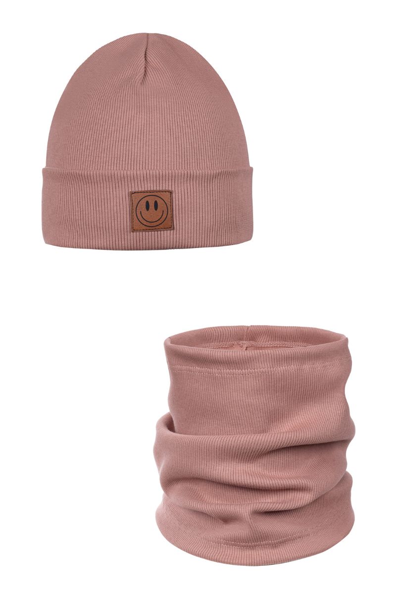 ANDER SMILE – muts en colsjaal – Heidepaars