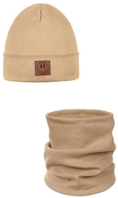 ANDER SMILE – muts en colsjaal – Koffiebruin