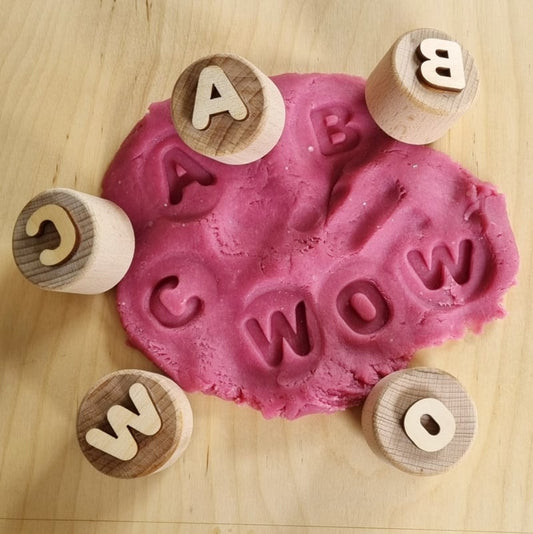 KIDDI | Houten Alfabet Stempelset | 26 Stuks