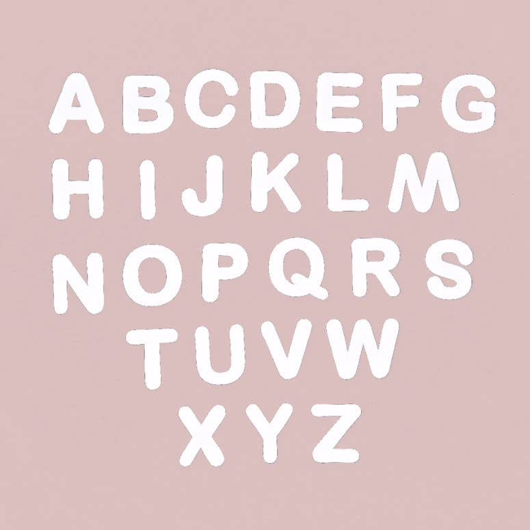 Ferflex® Witte magnetische letters | set van 125 magneten