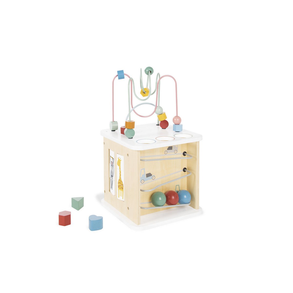 Pinolino Motorkubus Sanna | Houten activiteitenspeelgoed