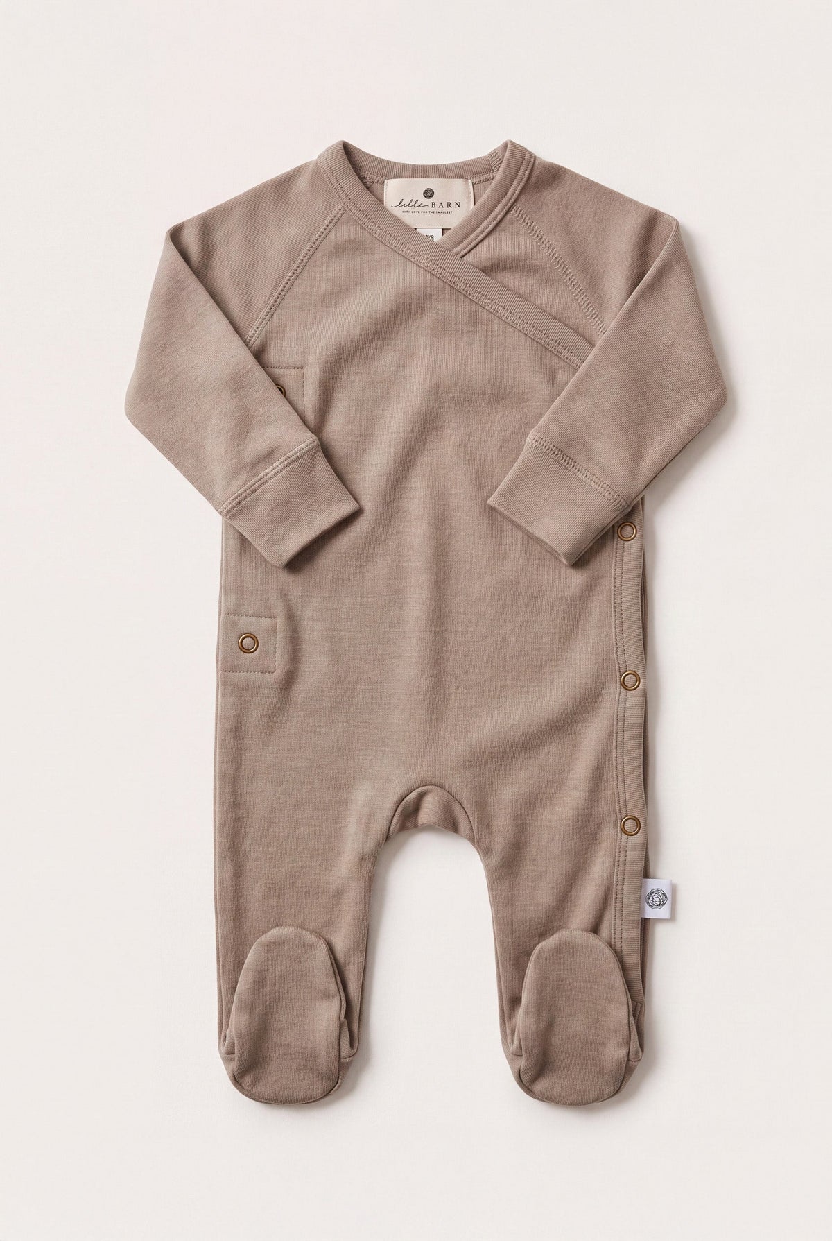 Wollen boxpakje met voetjes | Oxford Tan | Lille Barn