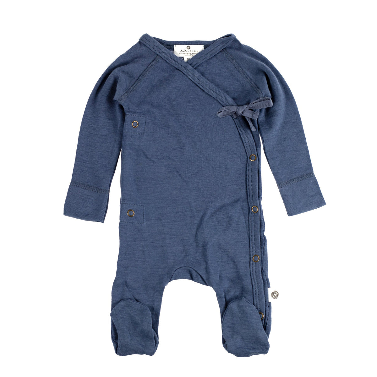 Vintage Indigo | Wollen boxpakje met voetjes | Merinowol | Lille Barn