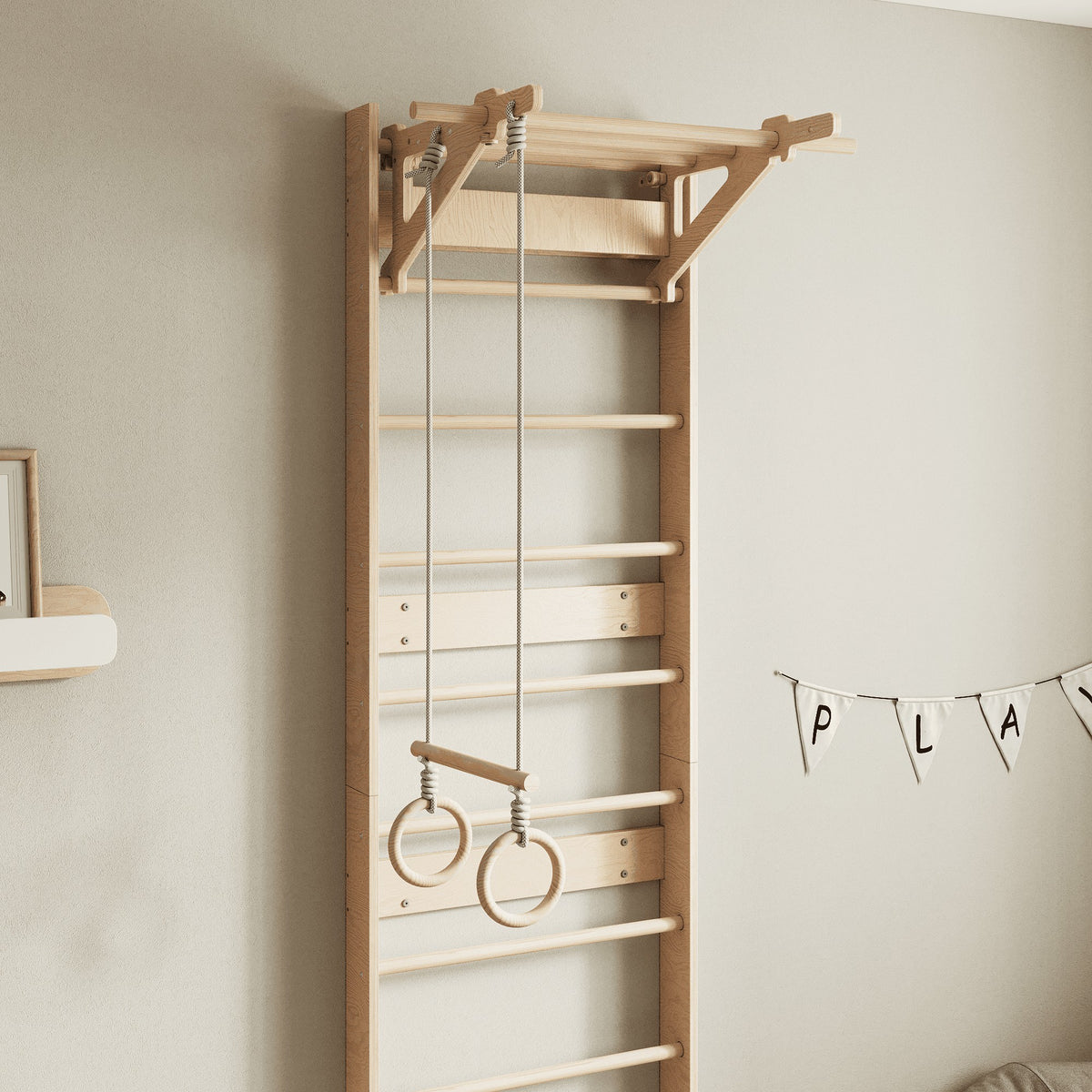 EVERGYM Wooden Gymnastic Rings