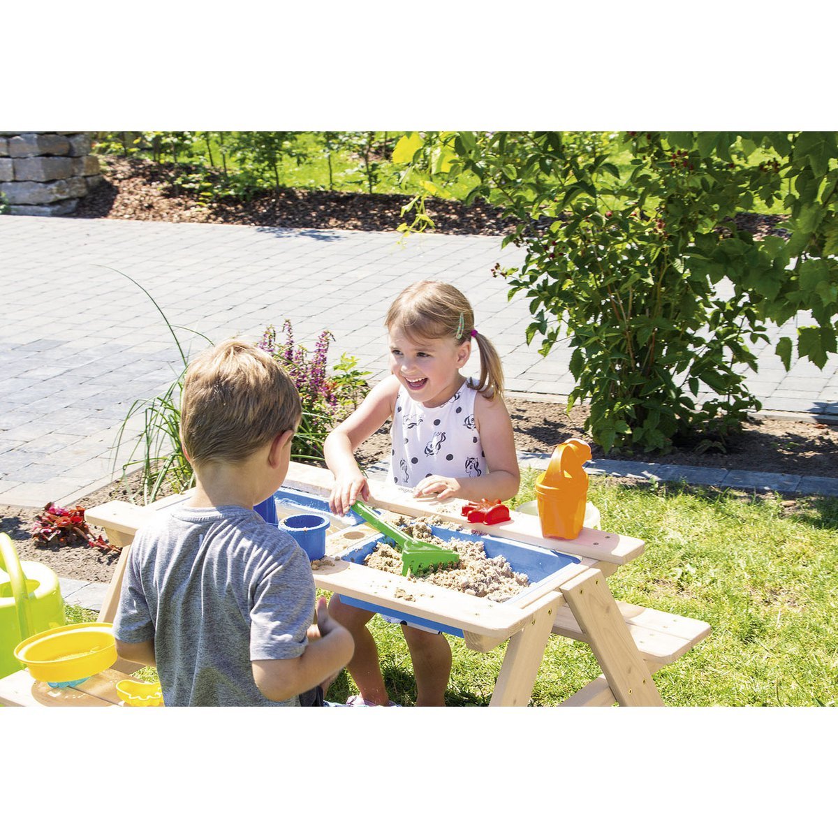 Kinderpicknickbank | 2 Speelbakken | Pinolino