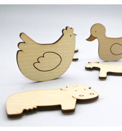 Ferflex | Magnetisch houten spel | Boerderijdieren