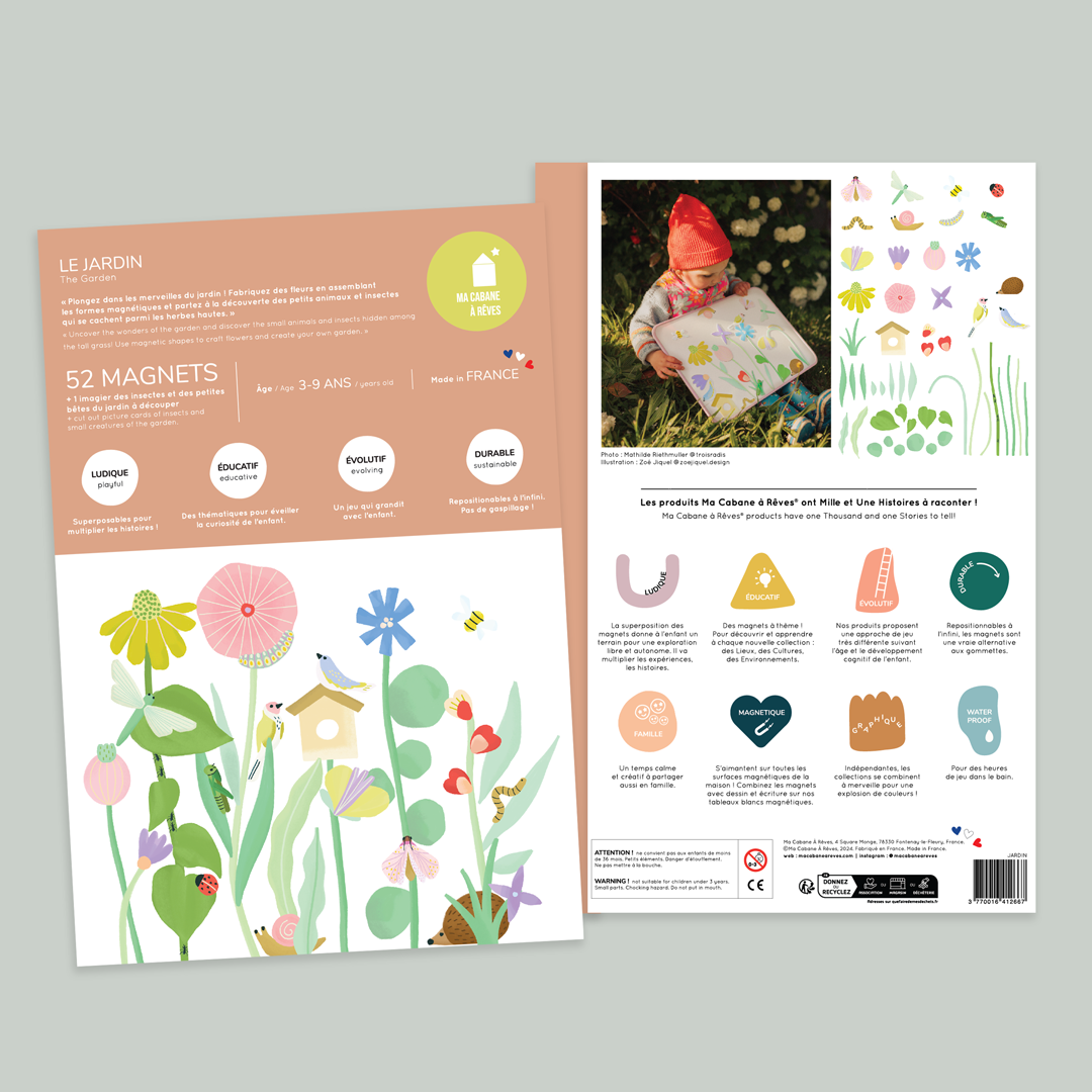 Ma Cabane à Rêves | Magnetisch spel bloemen