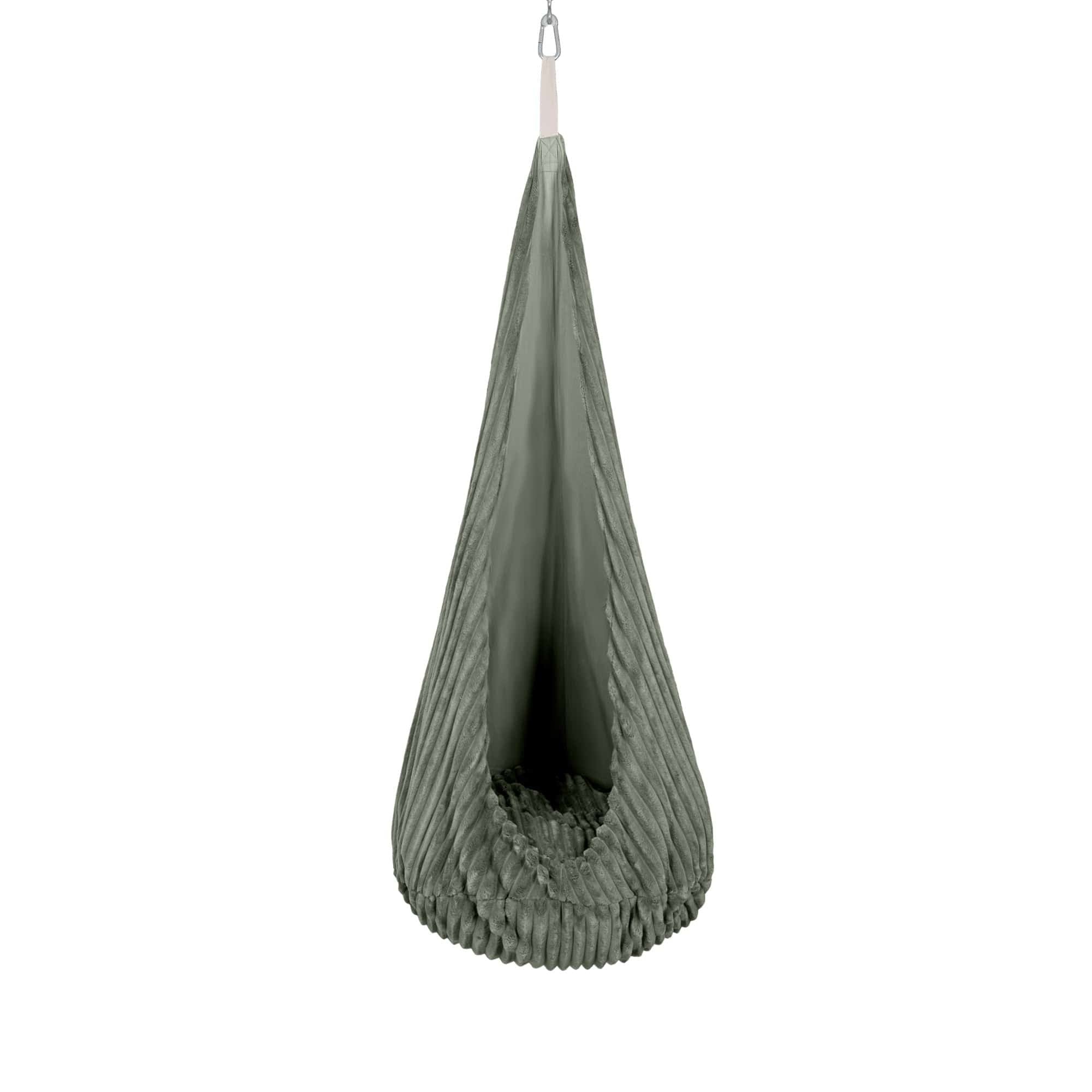 Cocoon Swing for Kids - Churros Olive Sage Green