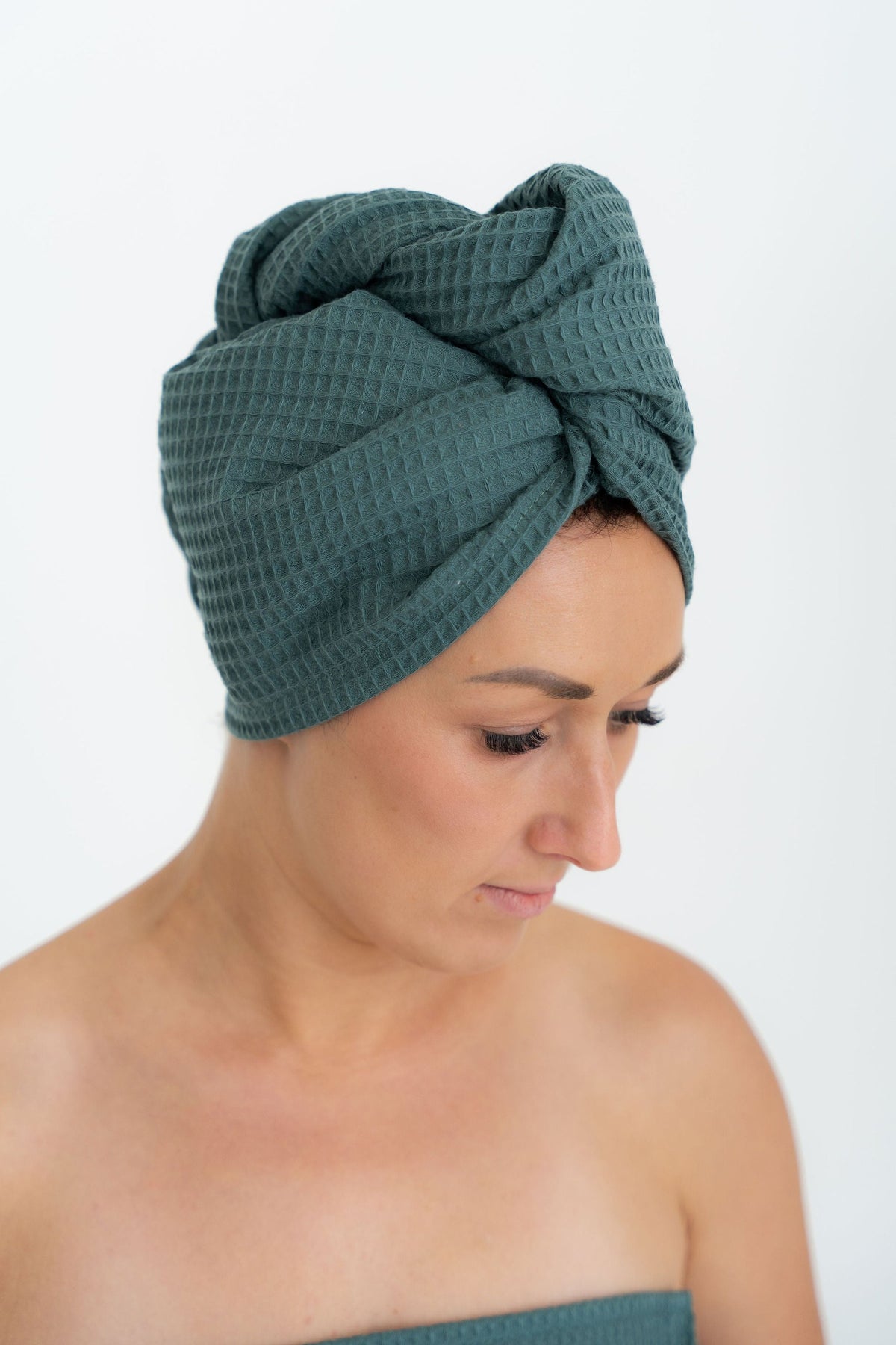 Cotton Waffle Hair Towel/Turban