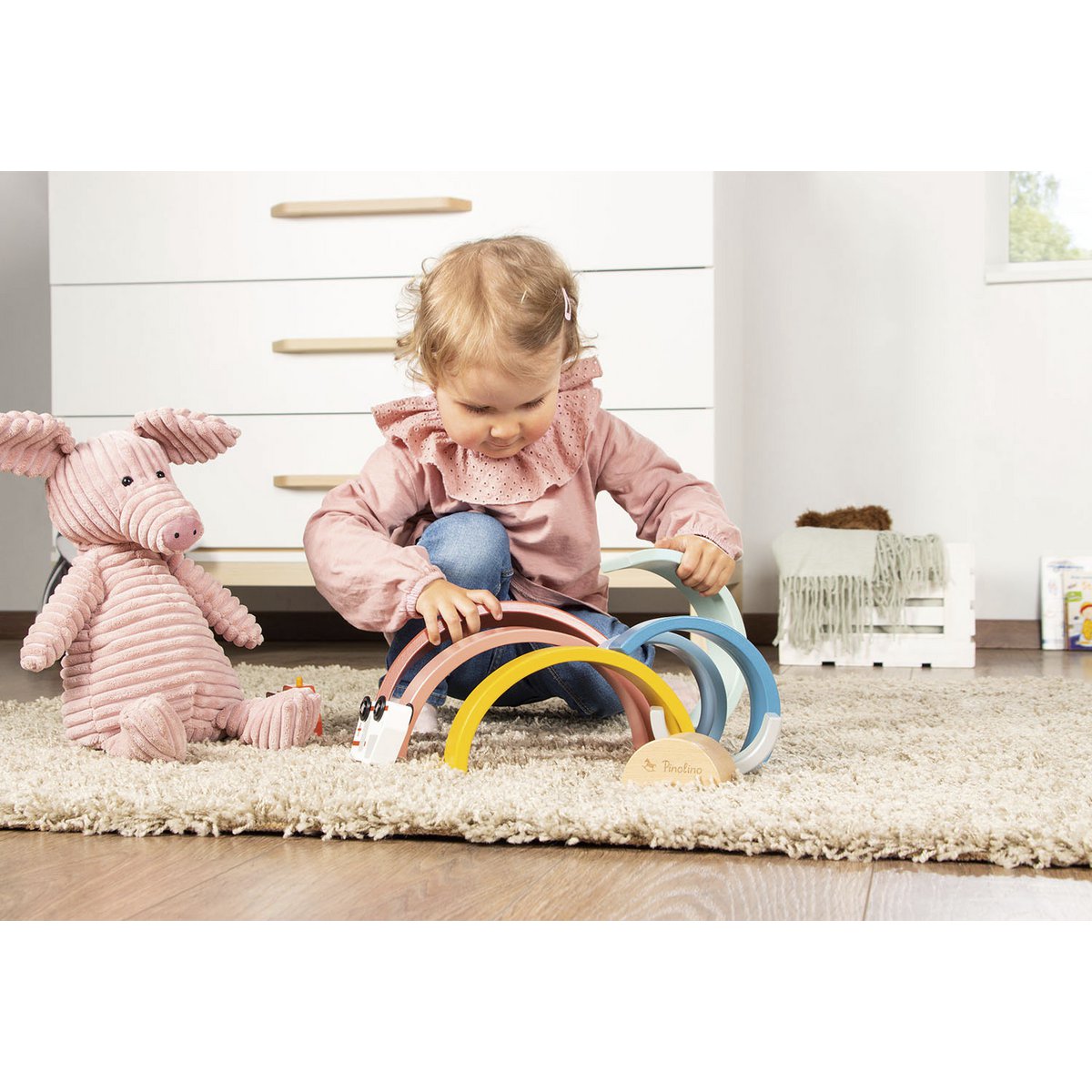 Pinolino Regenboog Ruby | Houten speelgoed vanaf 1 jaar