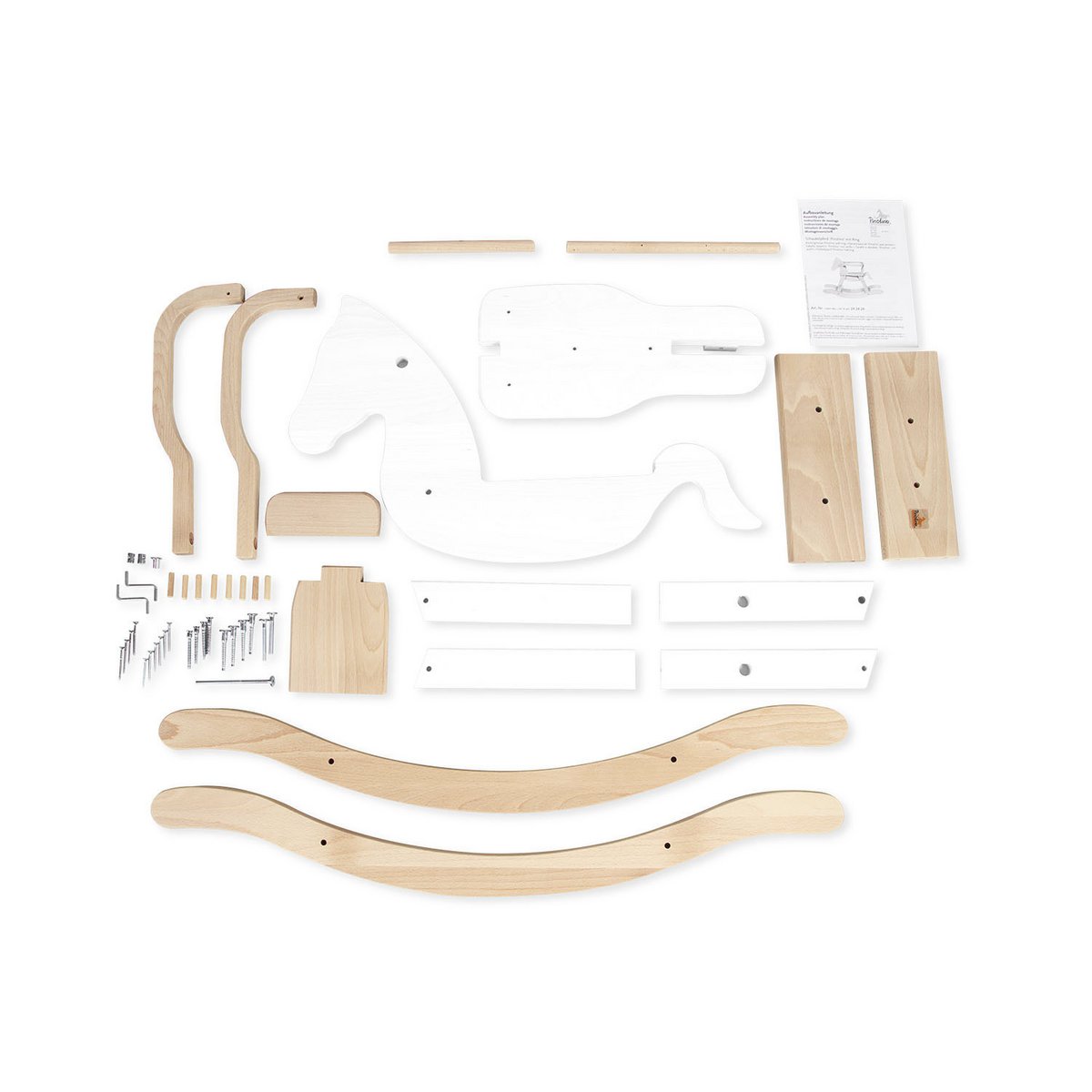 Houten Hobbelpaard | Beukenhout & Veiligheidsring vanaf 9 maanden | Pinolino