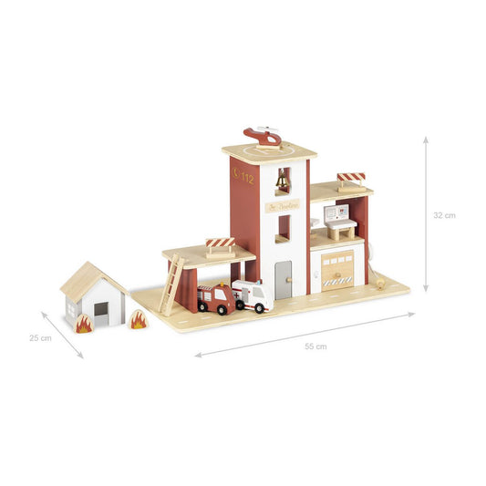 Pinolino Brandweerkazerne Ben | Houten speelset vanaf 3 jaar