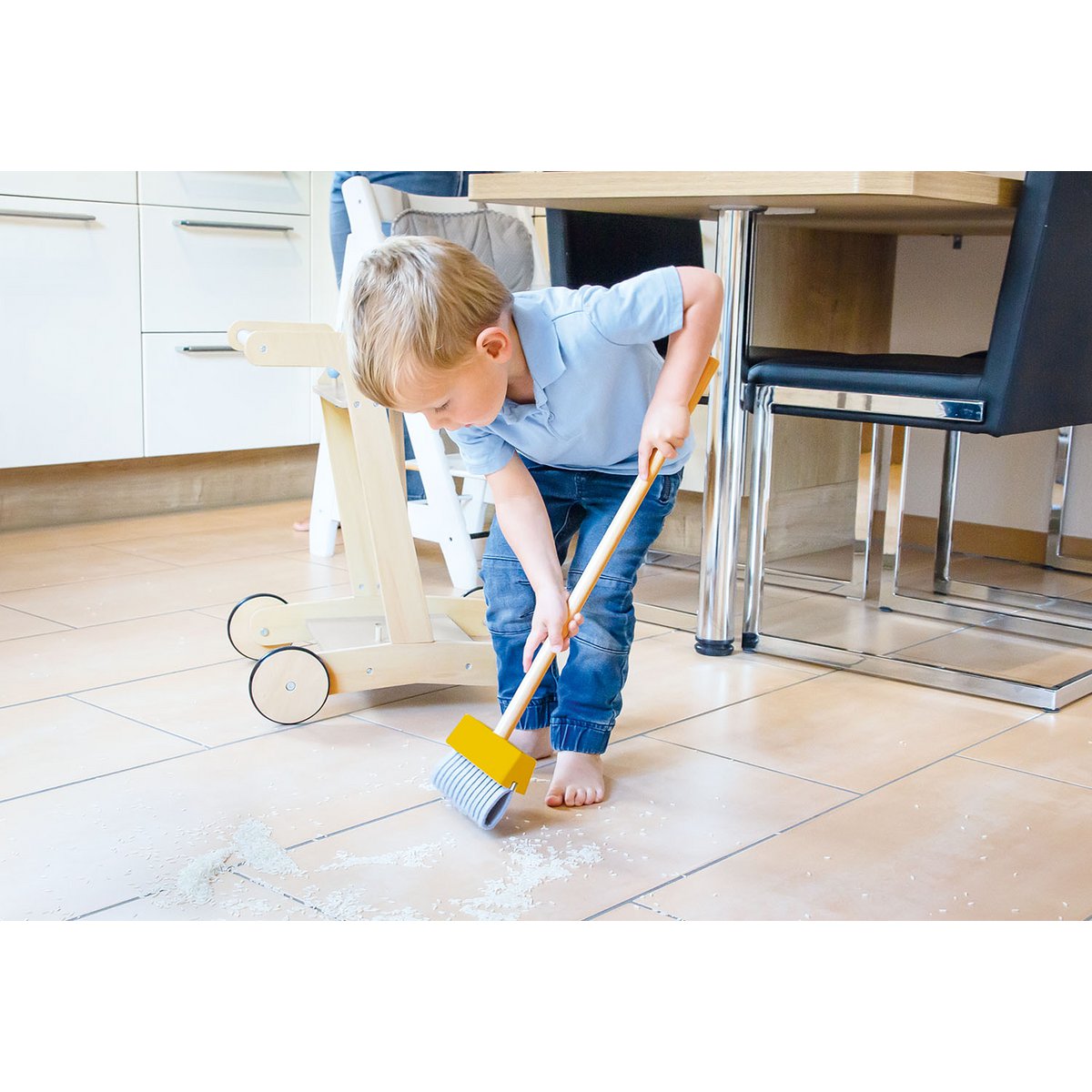 Houten Schoonmaakwagen Pia | 7-delige Speelset vanaf 3 jaar | Pinolino