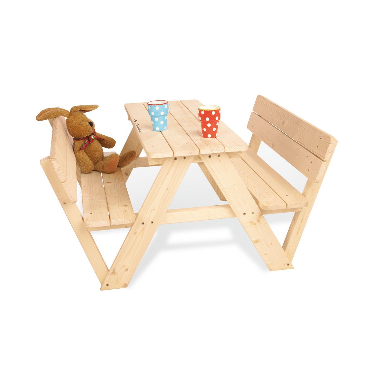 Kinderpicknickbank Nicki met rugleuning