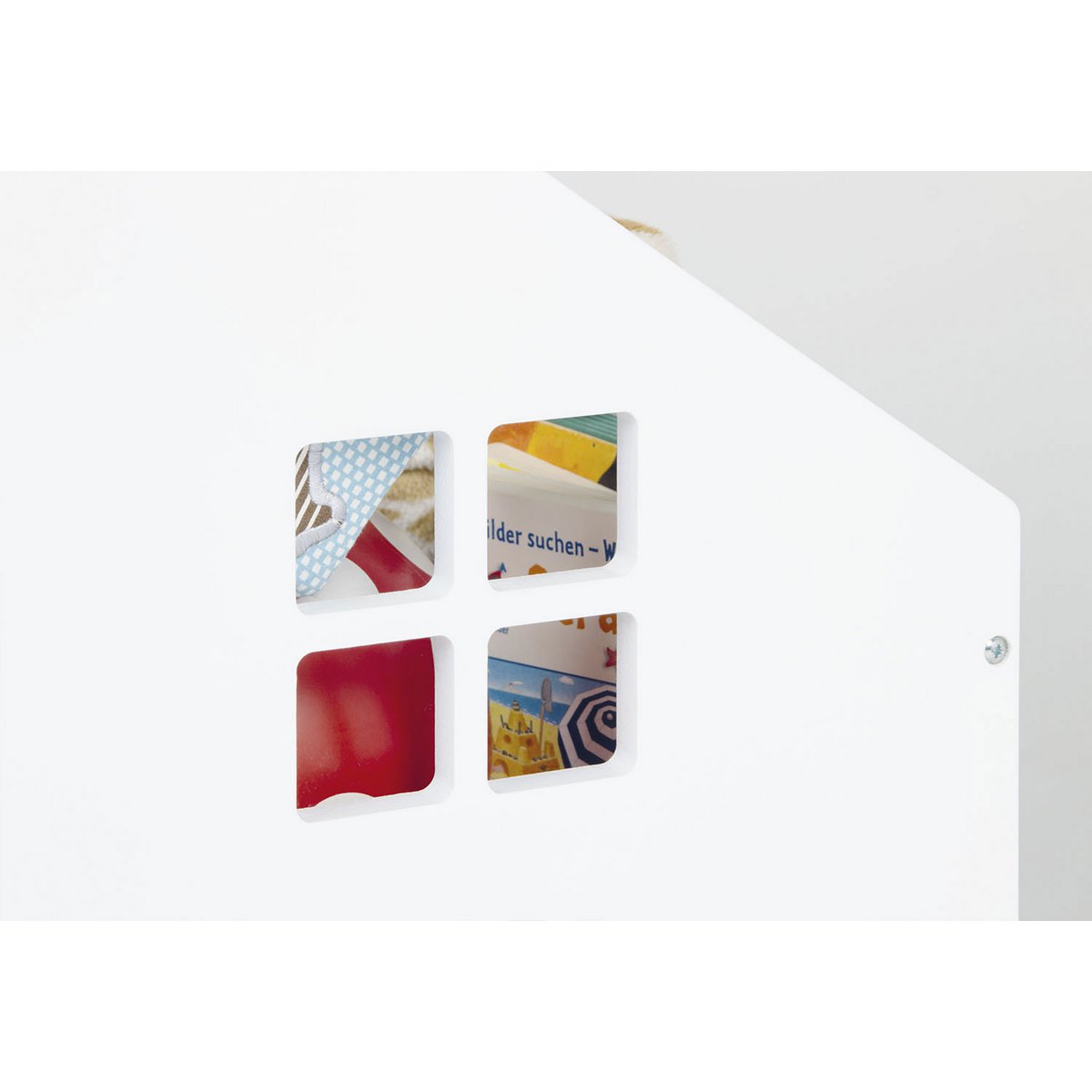 Pinolino Speelgoedkist Hydda | Wit, FSC-hout, op wielen