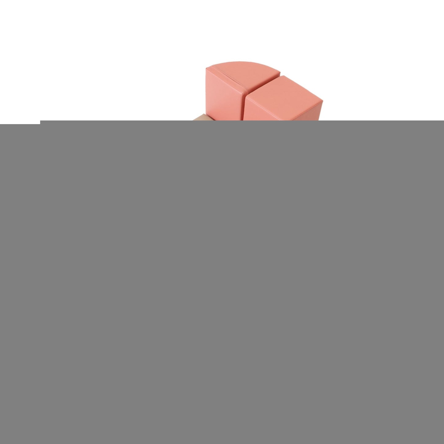 Soft Play 7 Foam Block Set - Pastel Pink Discoverer