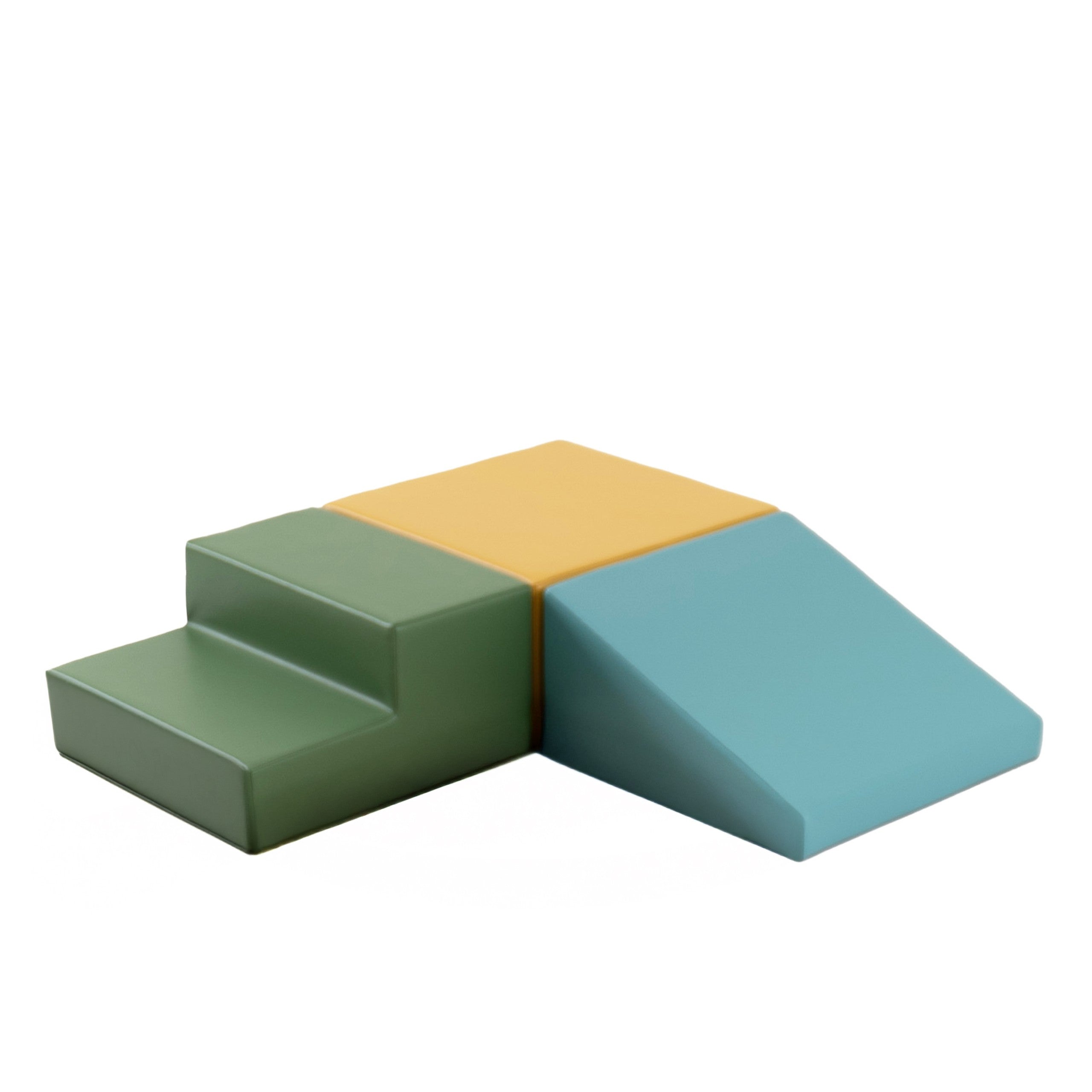 Soft Play 3 Foam Block Set - Pastel Turquoise Mini Climbie