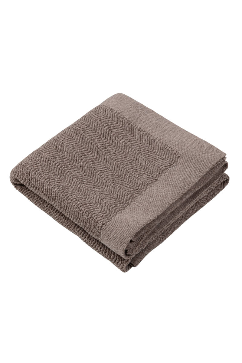 Babydeken van 100% Merinowol | zacht | 75x100cm | Taupe Calm