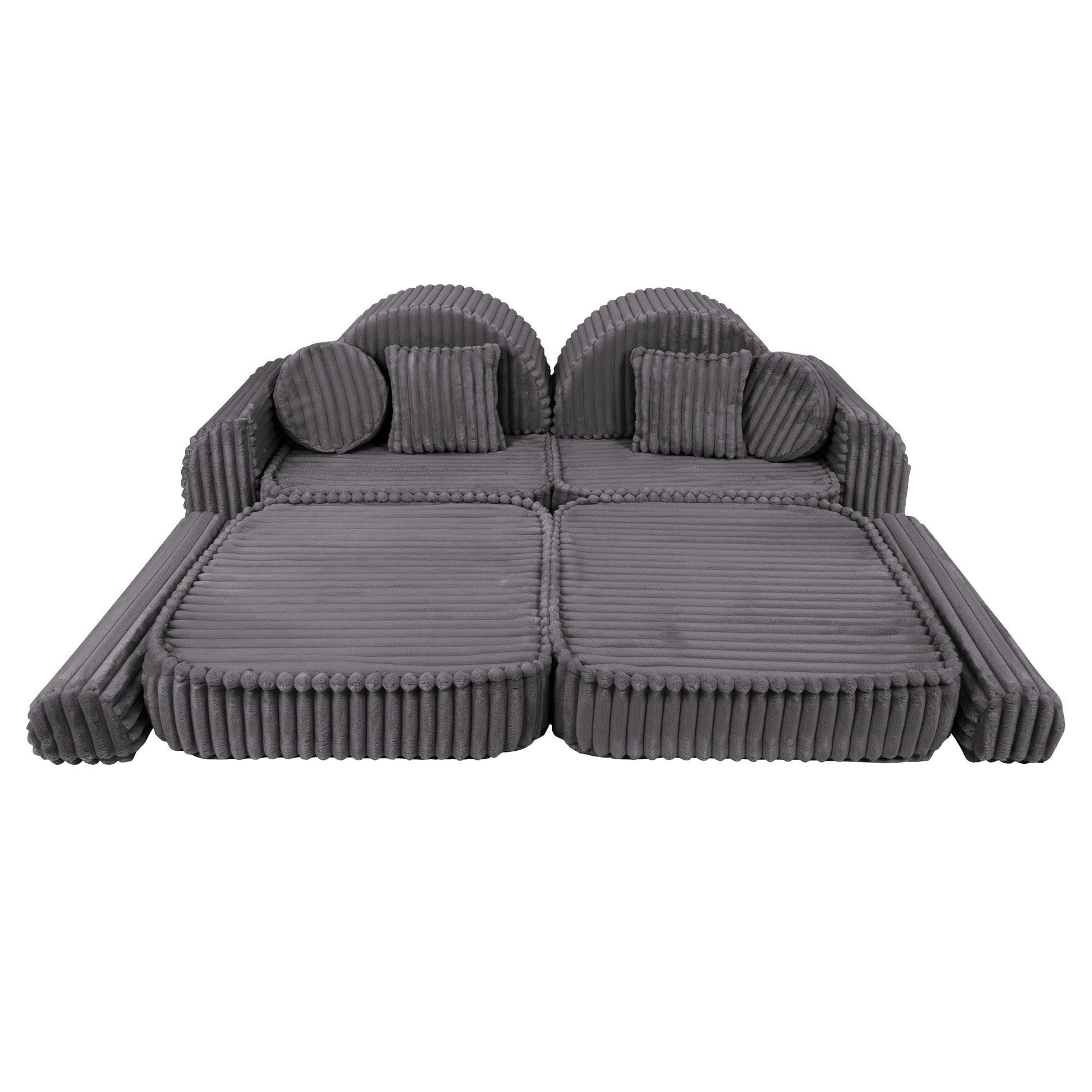 Medium Modular Sofa for Kids - Churros Jurassic Grey Plus
