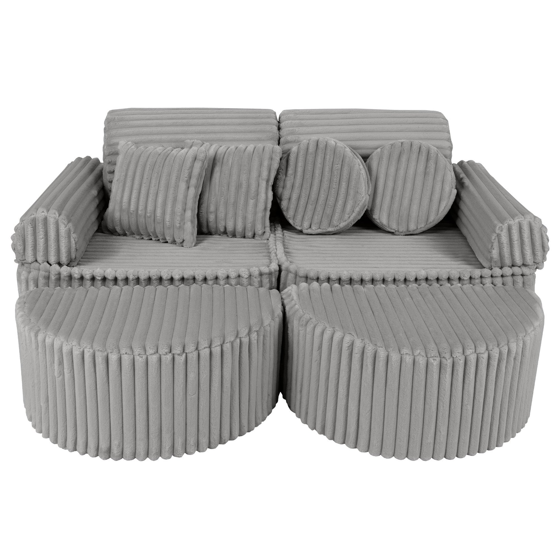 Medium Modular Sofa for Kids - Churros Moon Grey Plus