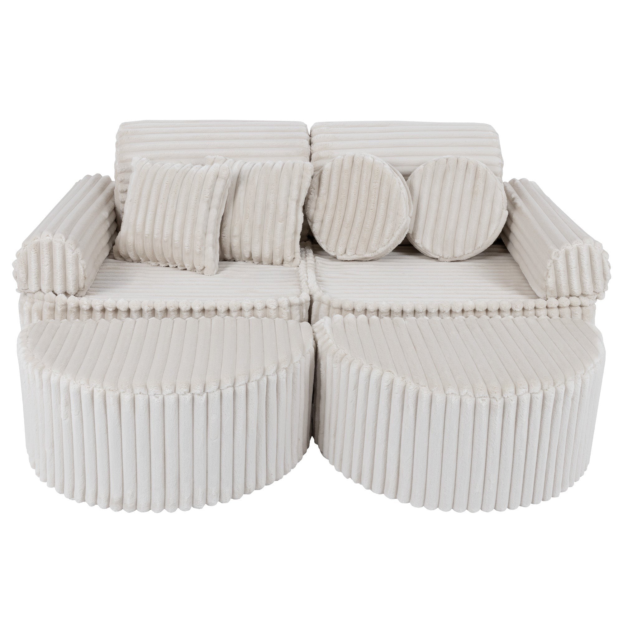 Medium Modular Sofa for Kids - Churros White Plus