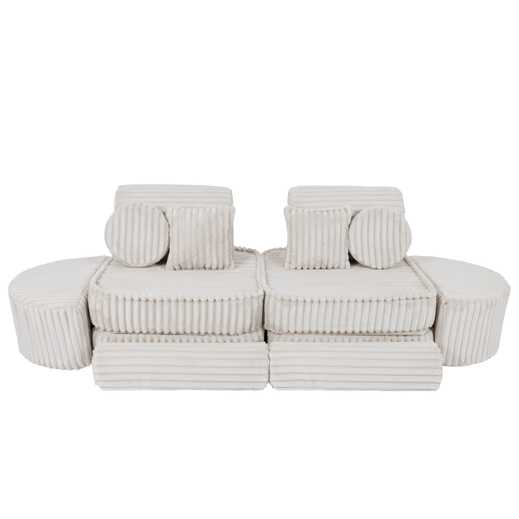 Medium Modular Sofa for Kids - Churros White Plus
