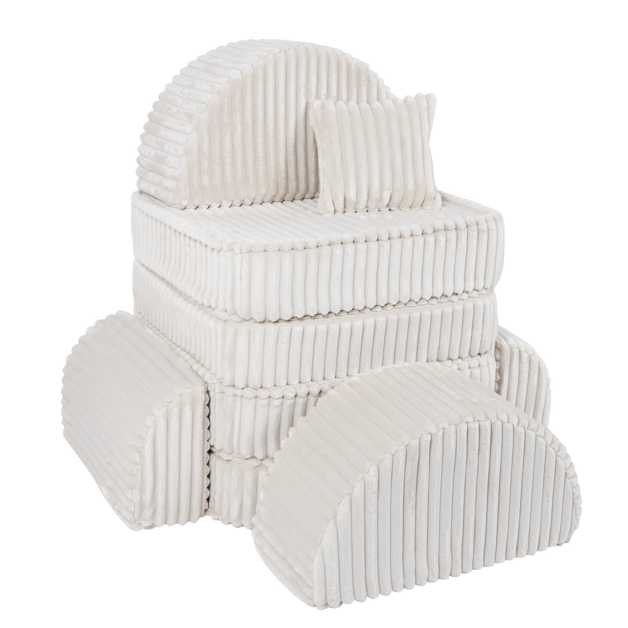 Medium Modular Sofa for Kids - Churros White Plus