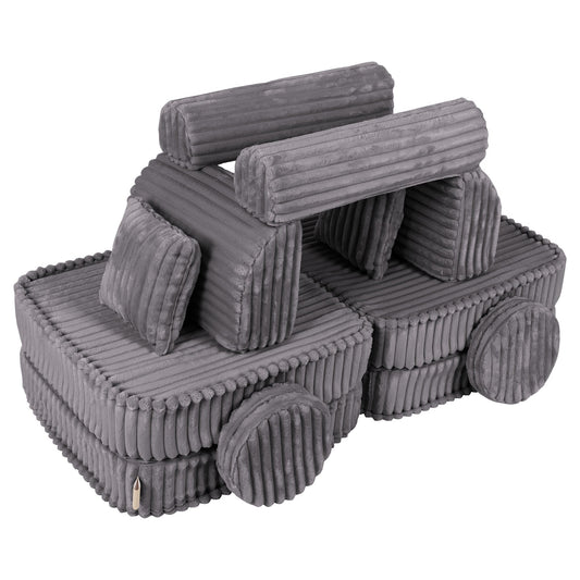 Medium Modular Sofa for Kids - Churros Jurassic Grey