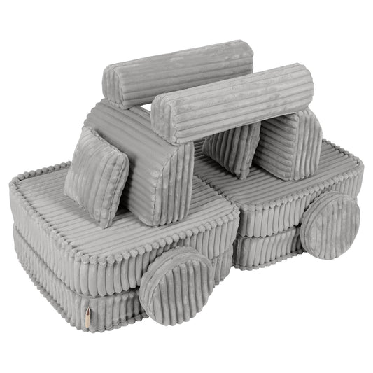 Medium Modular Sofa for Kids - Churros Moon Grey