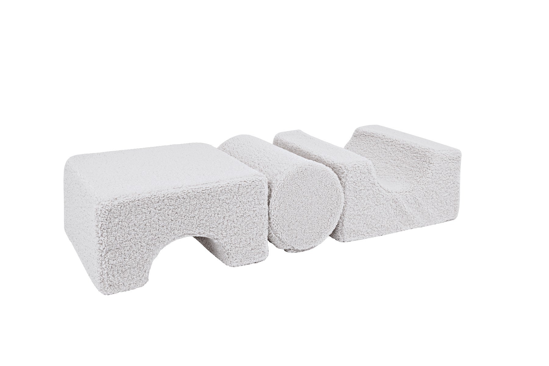 MeowBaby® Bearly Shape Set with 3 Elements - White