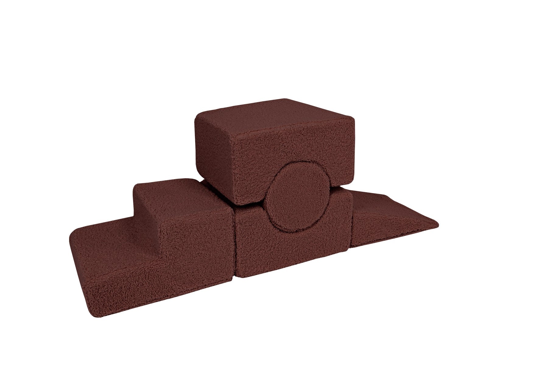 MeowBaby® Bearly Shape Set with 5 Elements - Brown