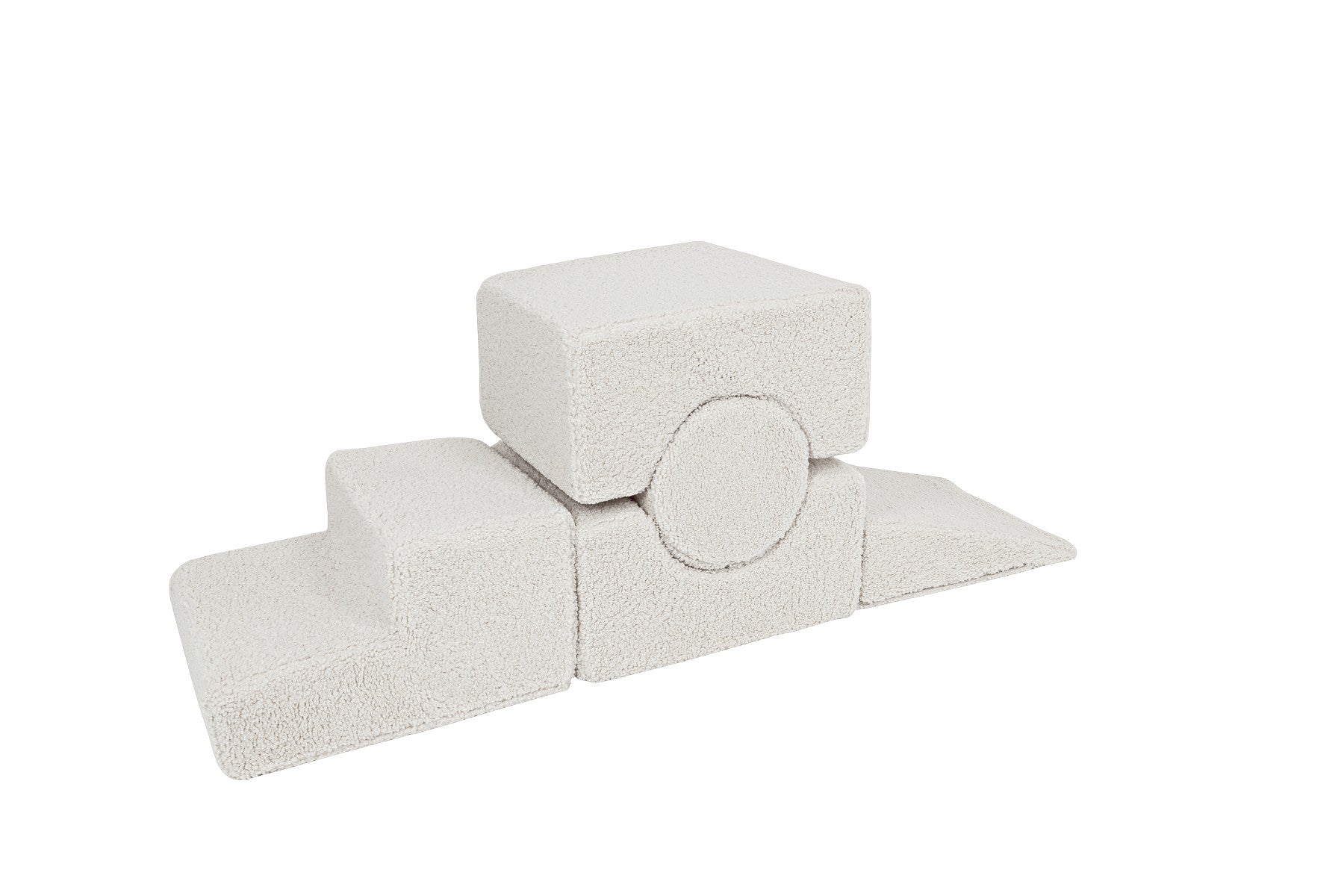 MeowBaby® Bearly Shape Set with 5 Elements - Ecru