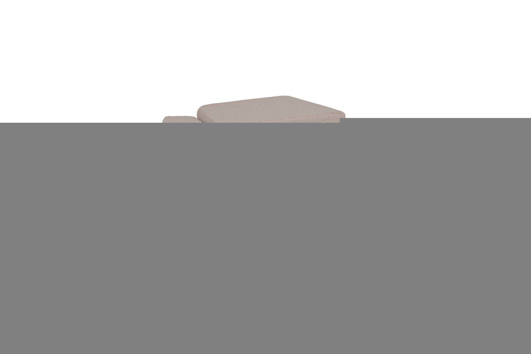 MeowBaby® Bearly Shape Set with 5 Elements - Gray