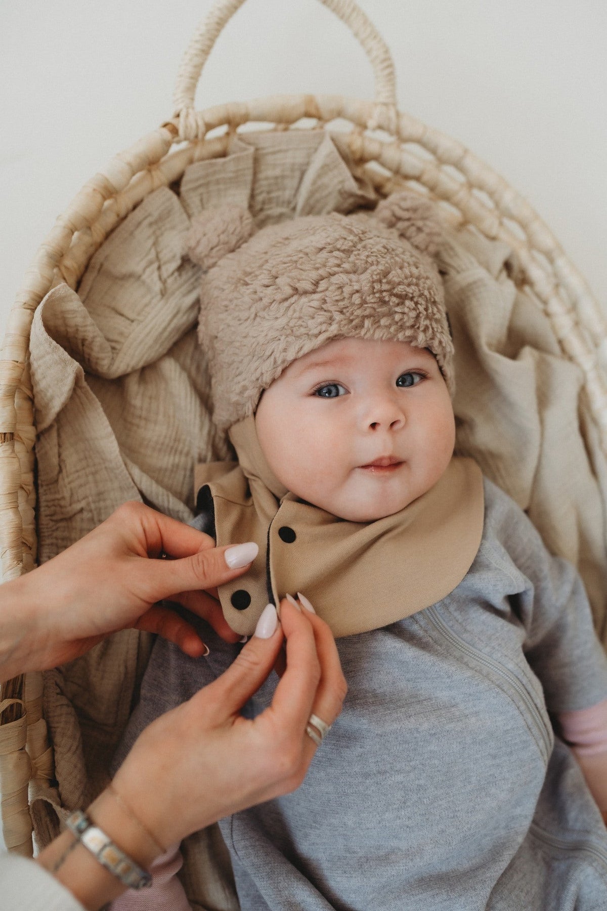 Merino Wool Lined Baby Balaclava THEO