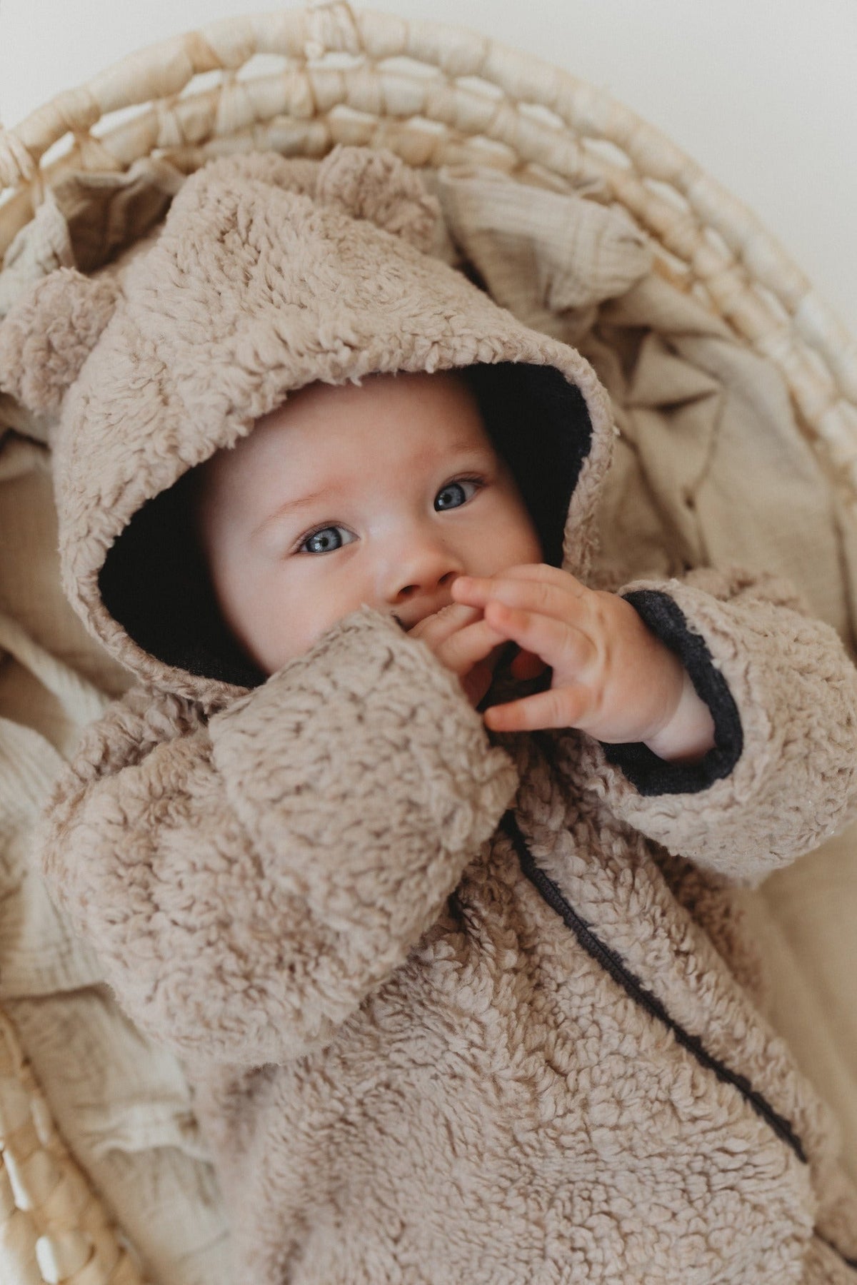 Merino Wool Lined Baby Overall TEDDY