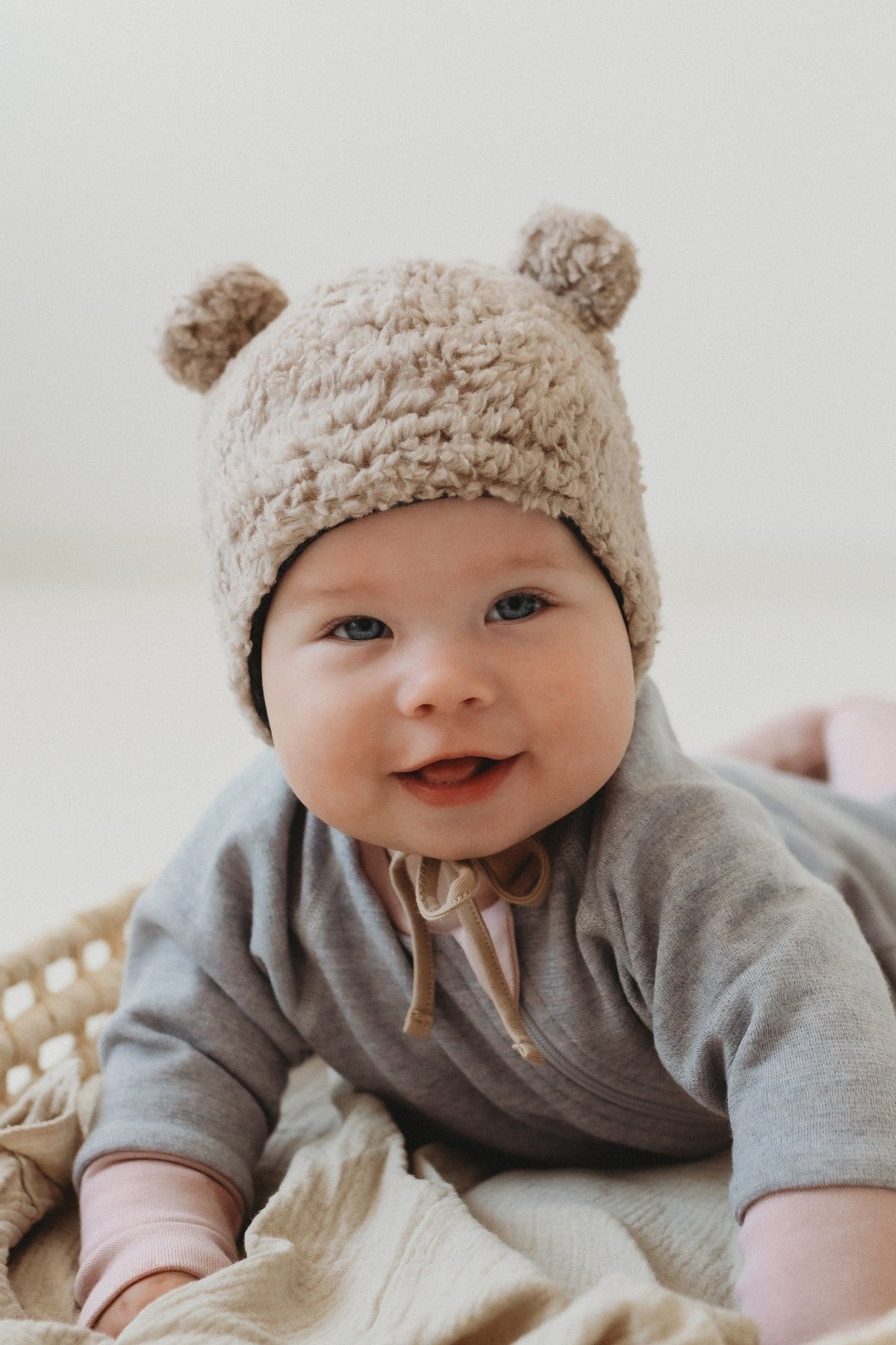 Merino Wool Lining Baby Hat TESSA