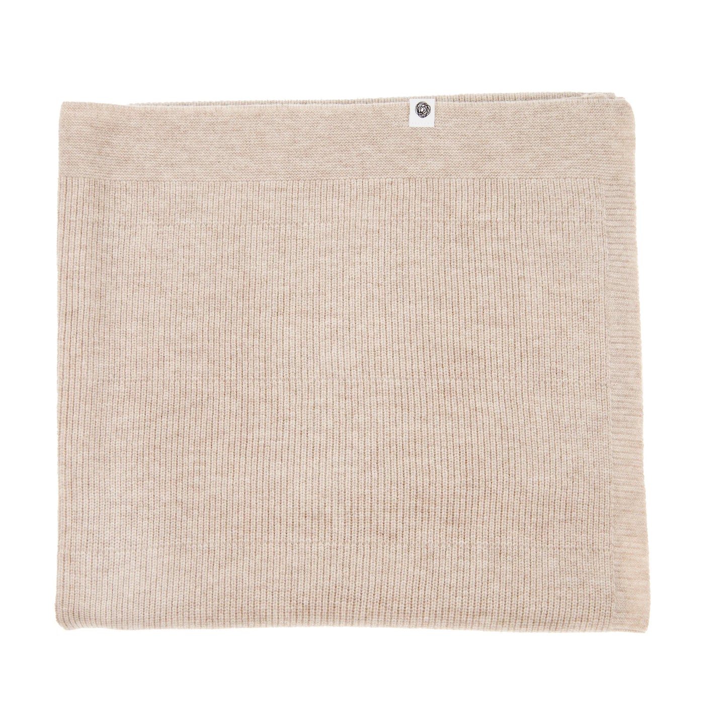 Wollen Babydeken | Kinderdeken Gebreid |  100% Merinowol | Garlic