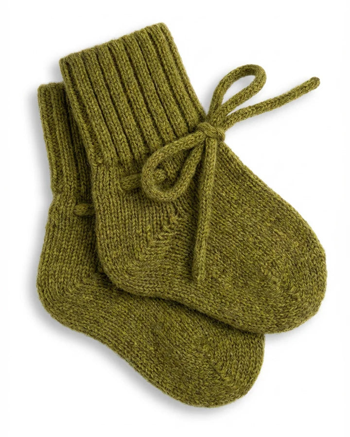 Wollen Baby sokjes | Newborn Sokjes 0-6 maanden| Merinowol | Pickle | Lille Barn