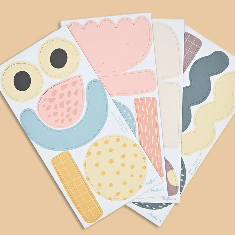 Ferflex | Magnetische muursticker huis | Pink Beige