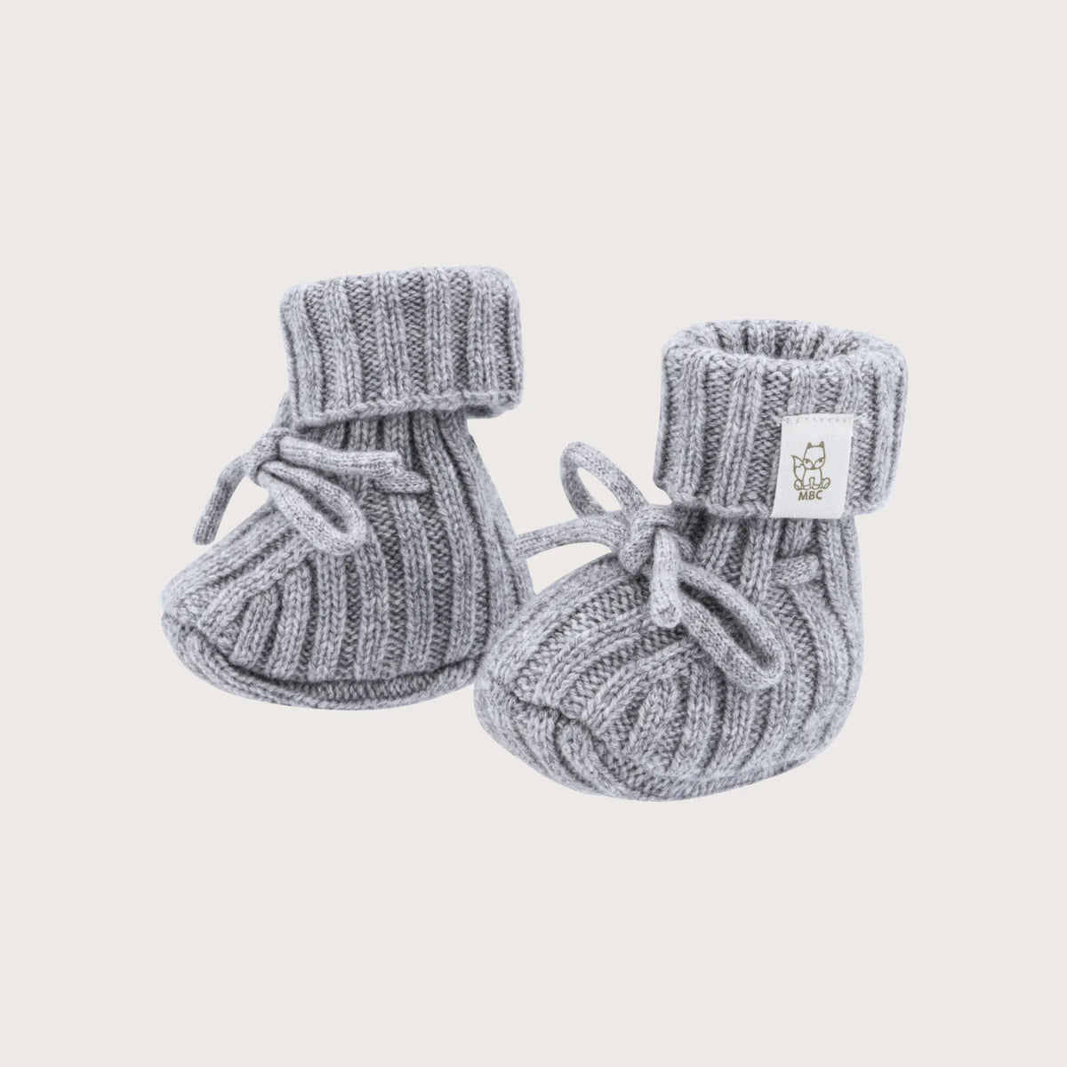 Moalie slofjes Light Grey, 0–3 maanden