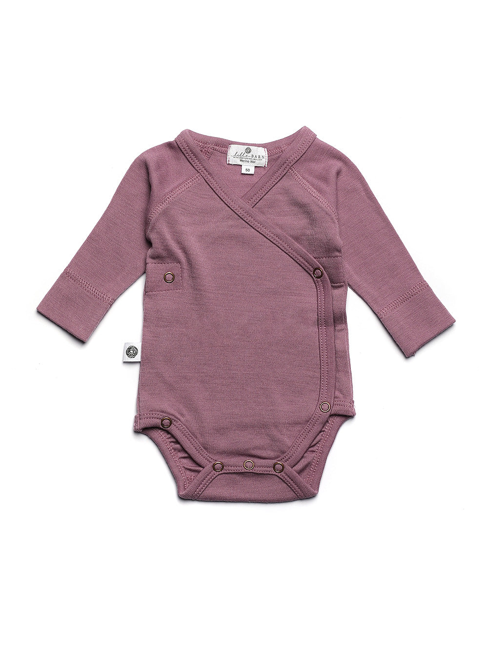 Wollen Overslagromper lange mouw | Merinowol | Grape Shake | Lille Barn