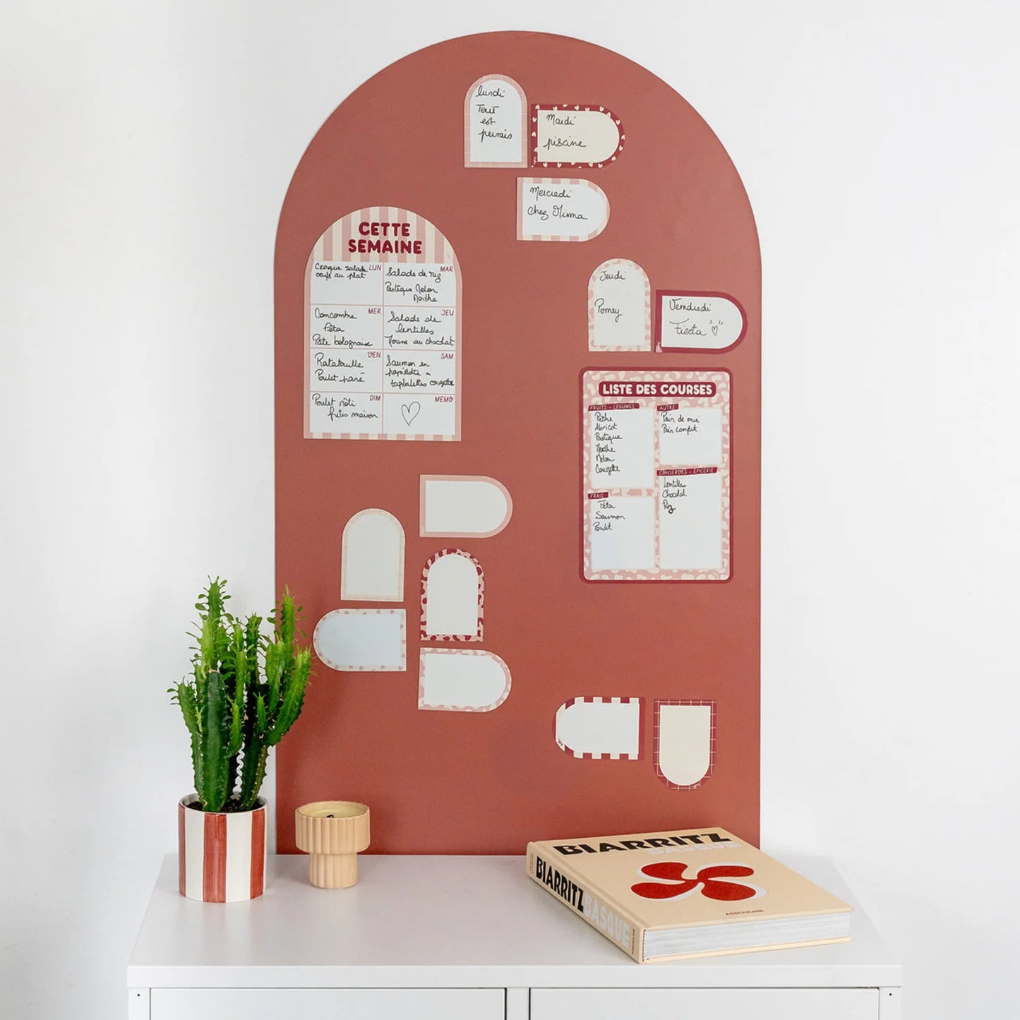 Ferflex | Magnetische muursticker boog | Terracotta | Levering vanaf 30 oktober