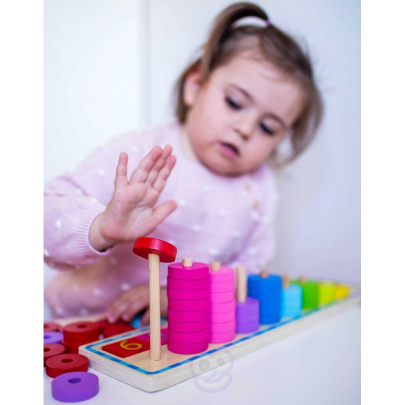 Puzzle For Learning Colors And To Count