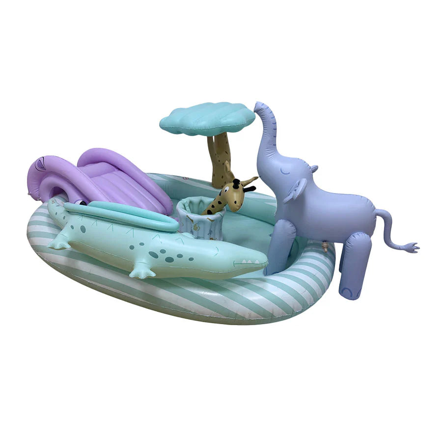 Wild life Opblaaszwembad 210x150 cm | Duurzaam PVC & 230 Liter | Swim Essentials