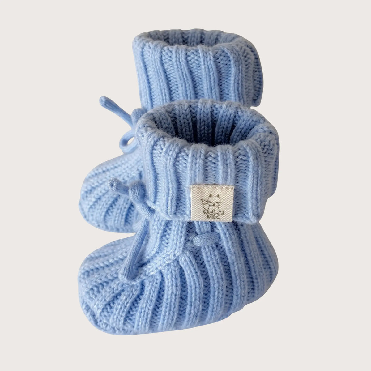 Moalie slofjes Light Blue, 0–3 maanden